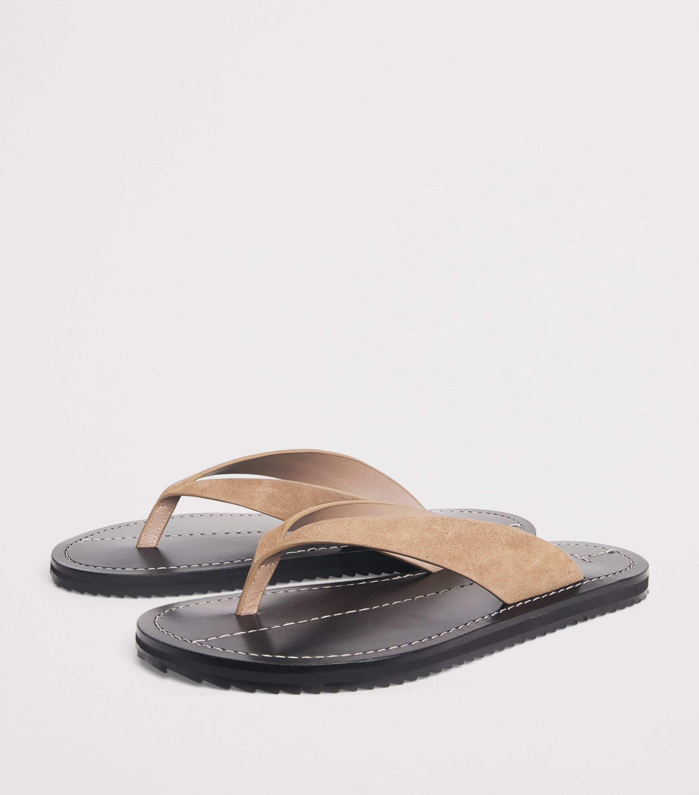 Suede Flora Flip Flops CARIBOU SUEDE Image 3