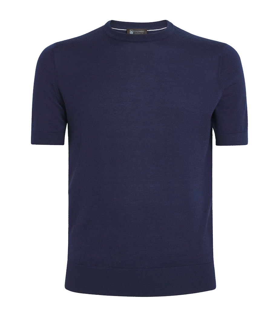 Cashmere-Silk T-Shirt 46237 DARK BLUE Image 1