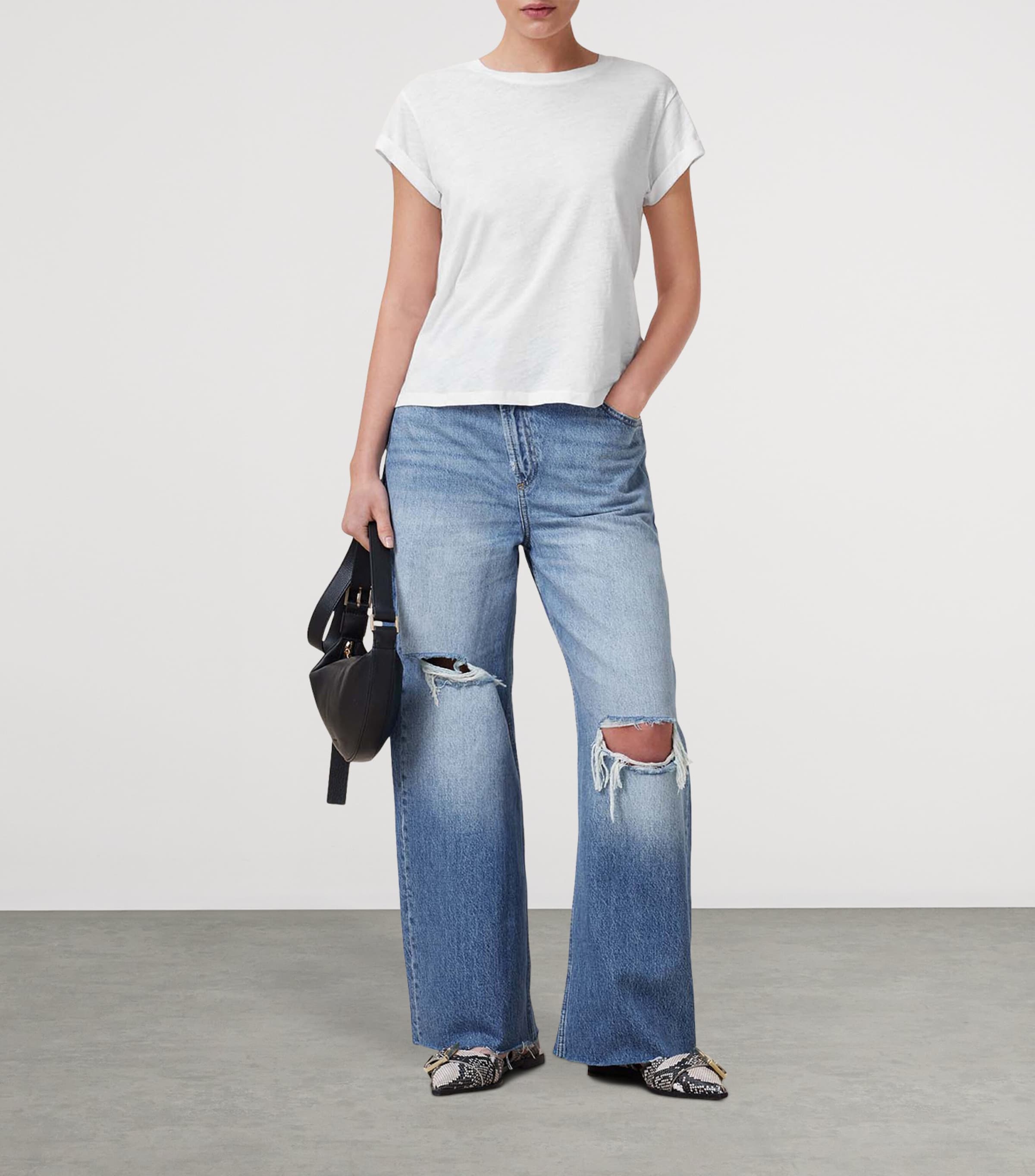 Organic Cotton Anna T-Shirt CHALK WHITE Image 3