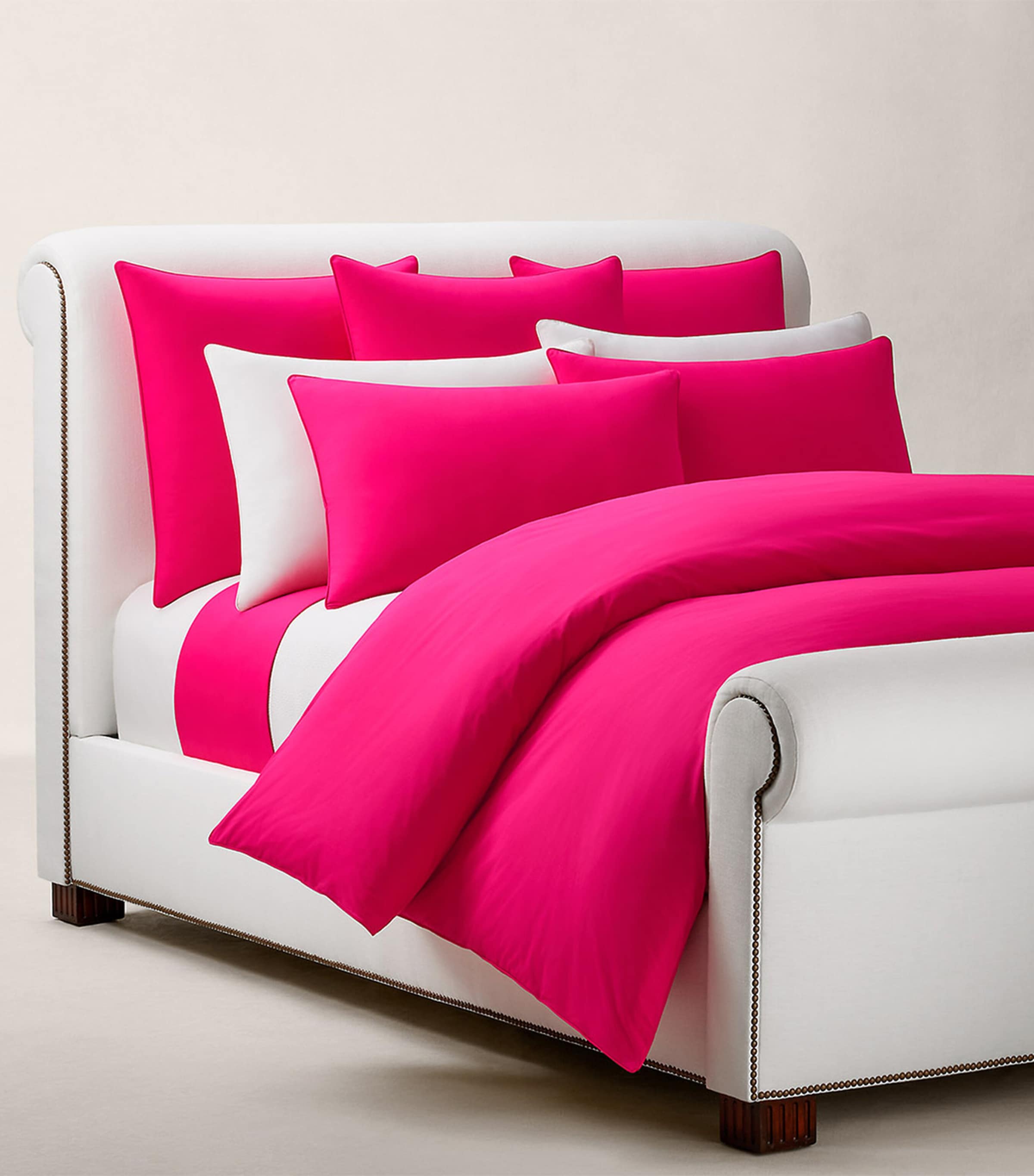 Ralph Lauren Home Cotton Polo Player Duvet Cover (200cm x 200cm) Pinksky Image 5