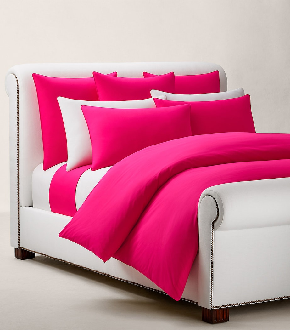 Ralph Lauren Home Cotton Polo Player Duvet Cover (200cm x 200cm) Pinksky Image 5
