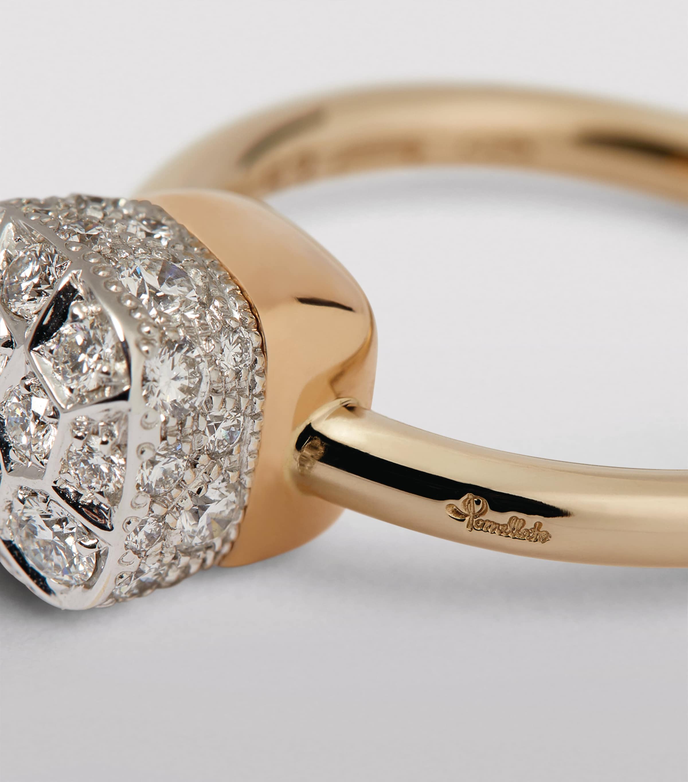 White Gold, Rose Gold and Diamond Nudo Solitaire Ring DB000 Image 6