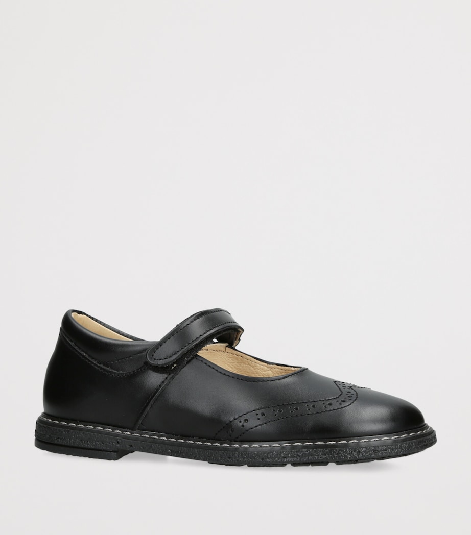 papouelli Leather Louisa Pumps Black Image 3