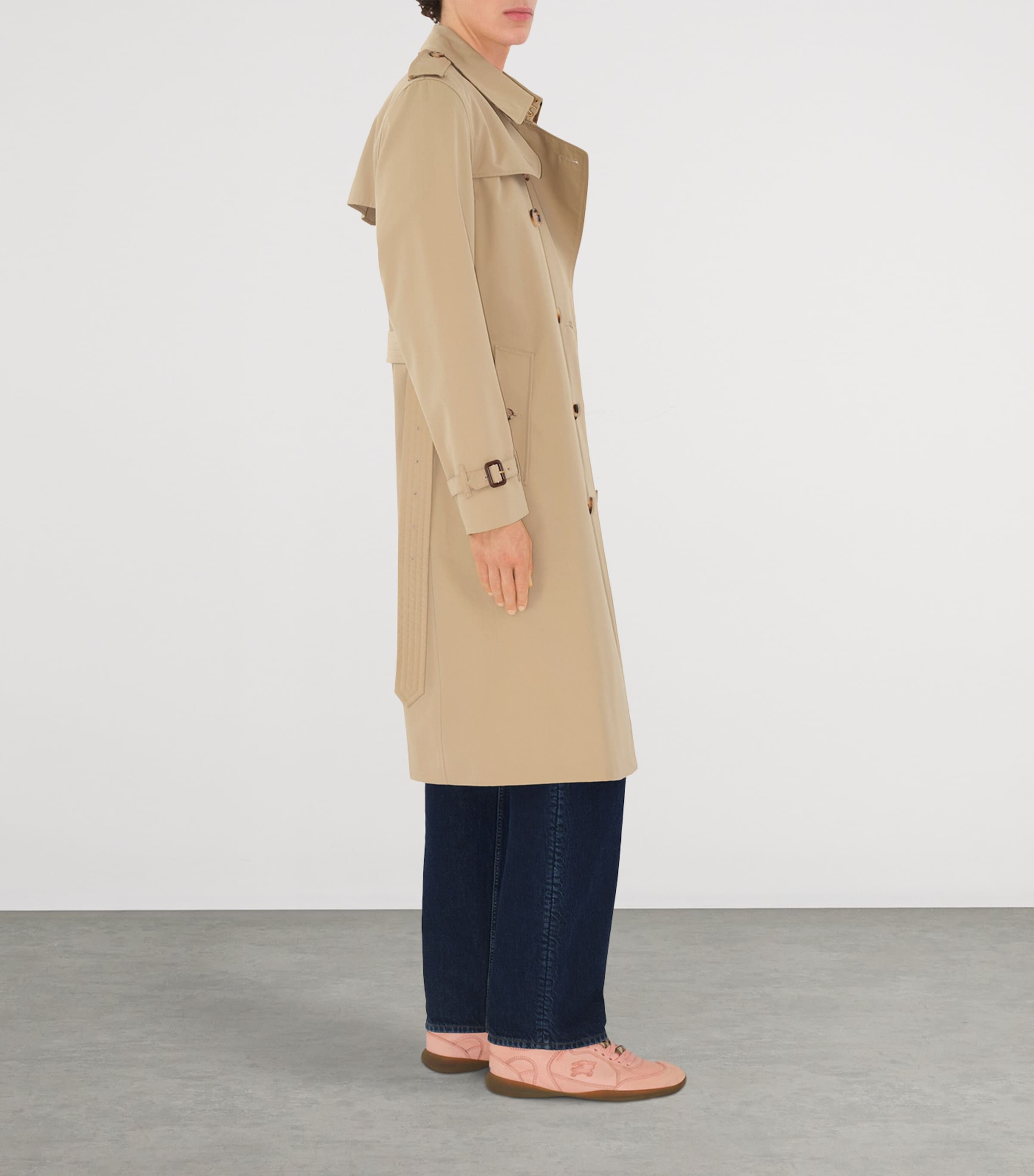 Burberry Beige Long Kensington Heritage Trench Coat | Harrods US