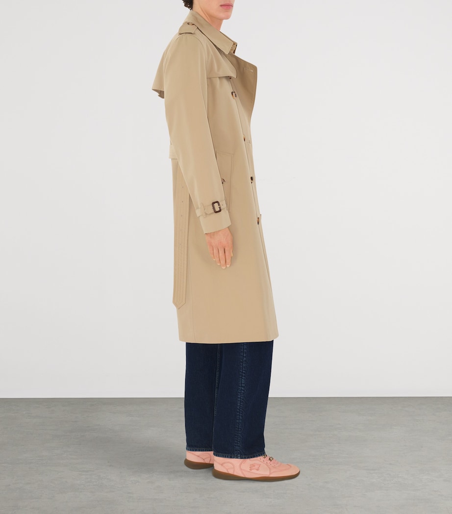 Long Kensington Heritage Trench Coat HONEY Image 3