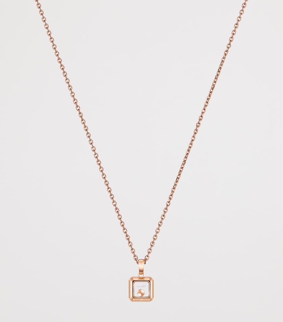 Rose Gold and Diamond Happy Diamonds Icons Pendant Necklace 18K ROSE GOLD Image 4
