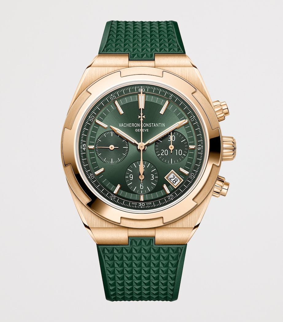 Vacheron Constantin Rose Gold Overseas Chronograph Watch 42.5mm Pink Gold Image 3