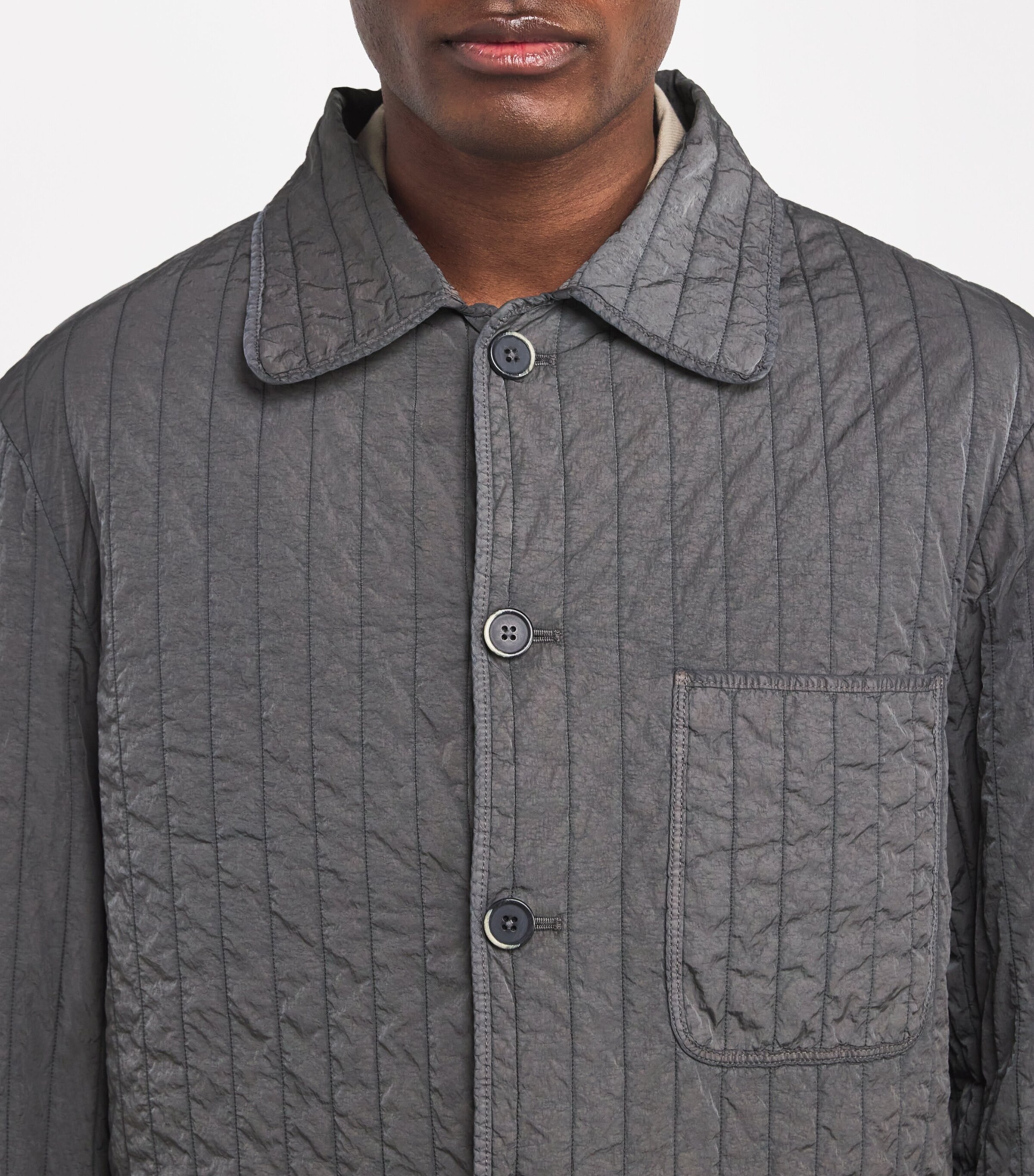 Padded Overshirt 580 PIOMBO Image 6