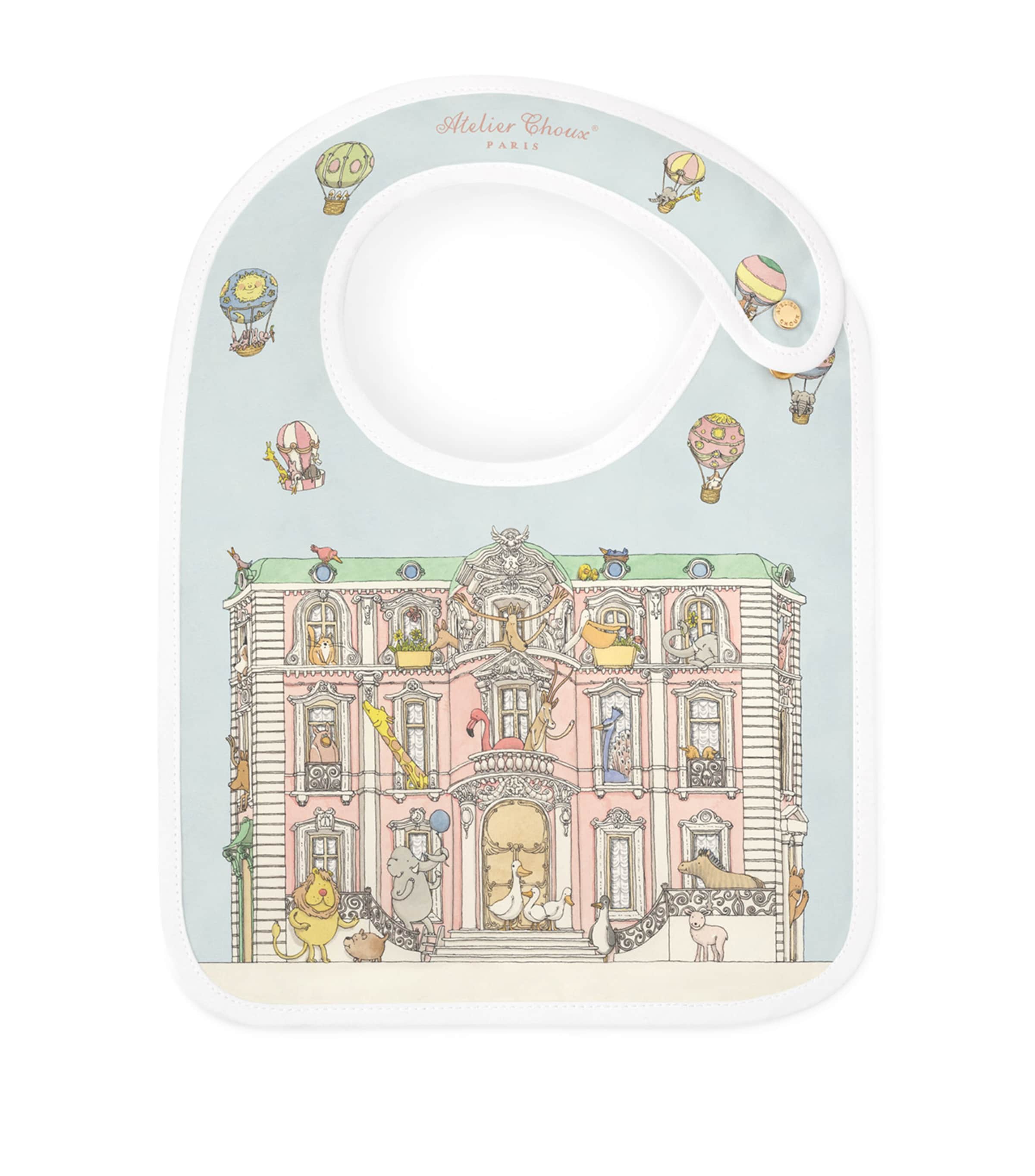 Atelier Choux Organic Cotton Monceau Mansion Bib Image 1