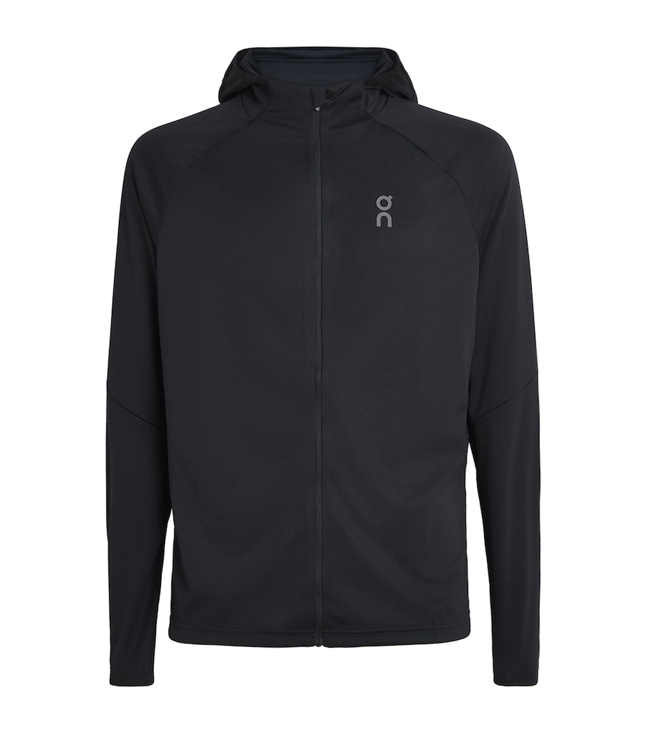 On Mens Climate Zip-Up Hoodie Black Image 1