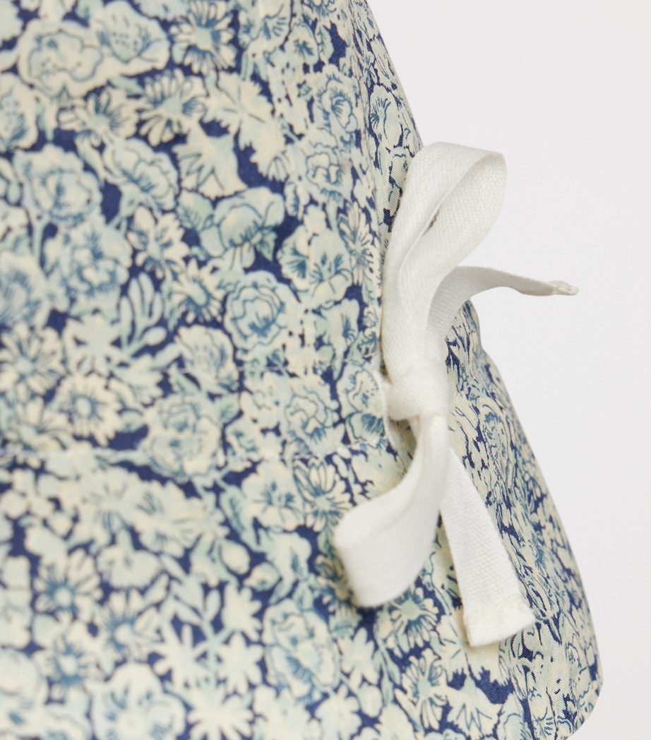 Bonpoint Cotton Floral Hat Fl Bleu De Prusse Image 2