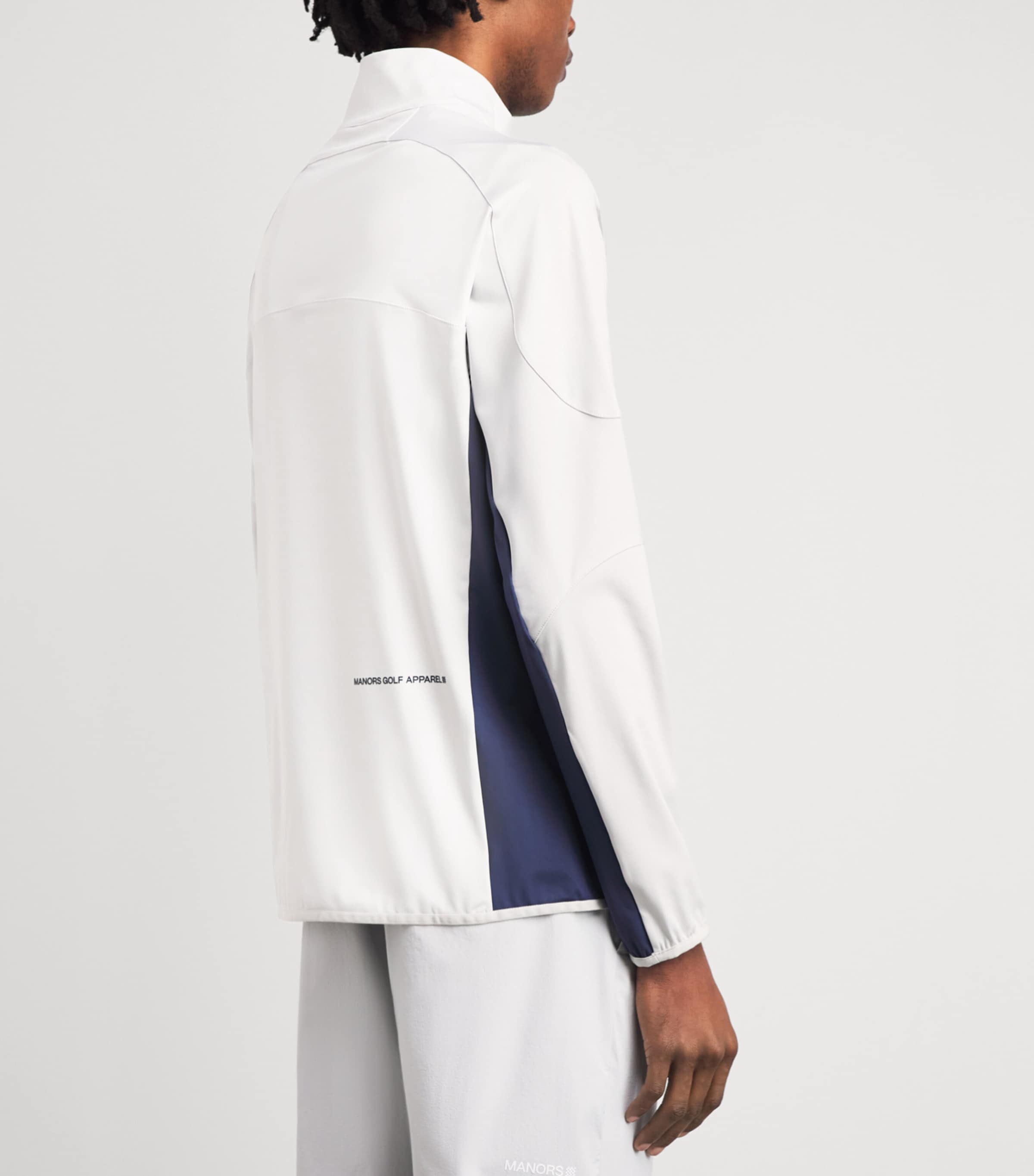 Manors Mens Tech Quarter-Zip 2.0 Mid-Layer Vapour Grey Image 4