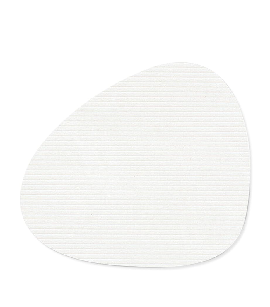 LIND DNA Curve Corduroy Coasters (Set of 4) White Image 2