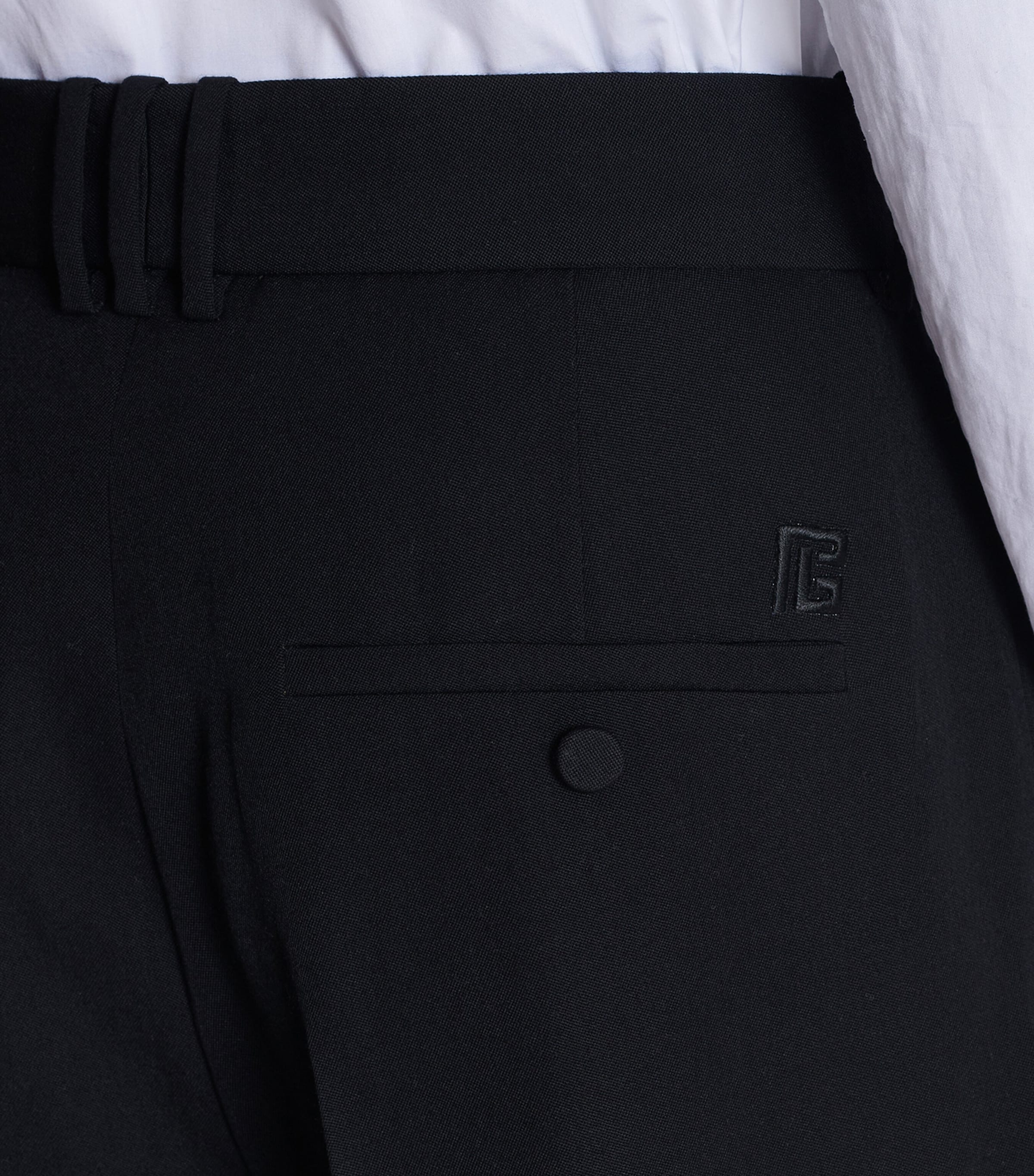 Wool Bermuda Tailored Shorts 0PA NOIR Image 6