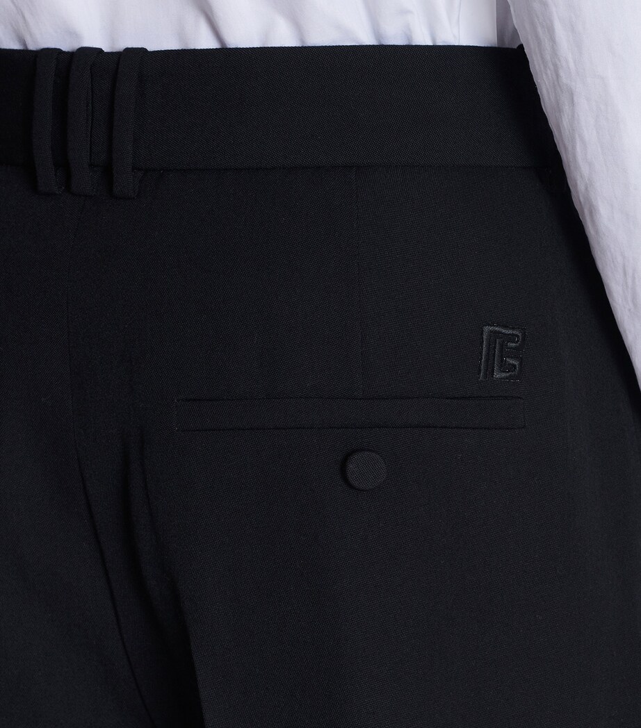 Wool Bermuda Tailored Shorts 0PA NOIR Image 6