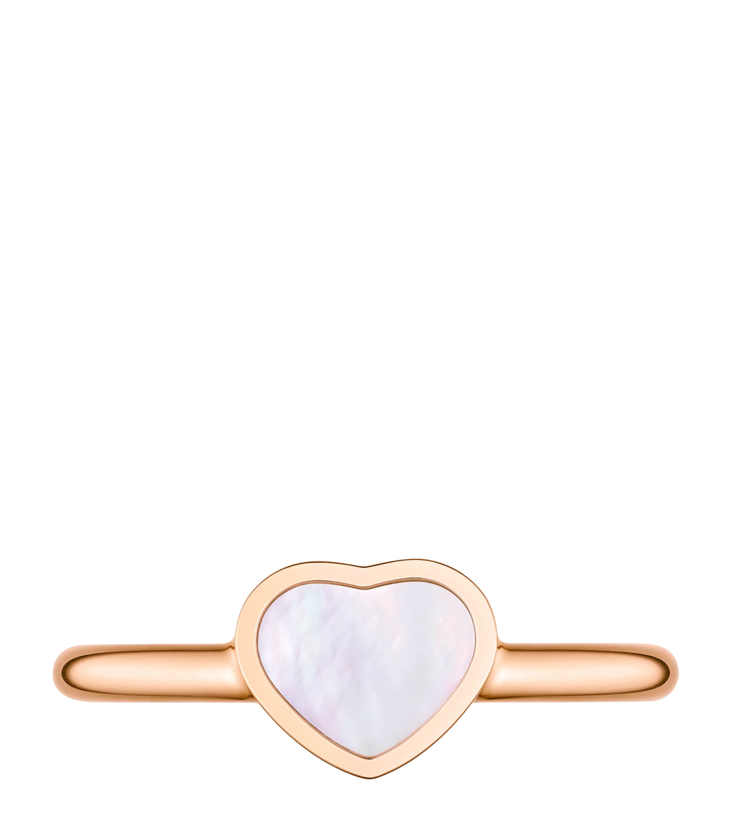 Rose Gold and Mother-of-Pearl My Happy Hearts Ring 18K ROSE GOLD Image 2