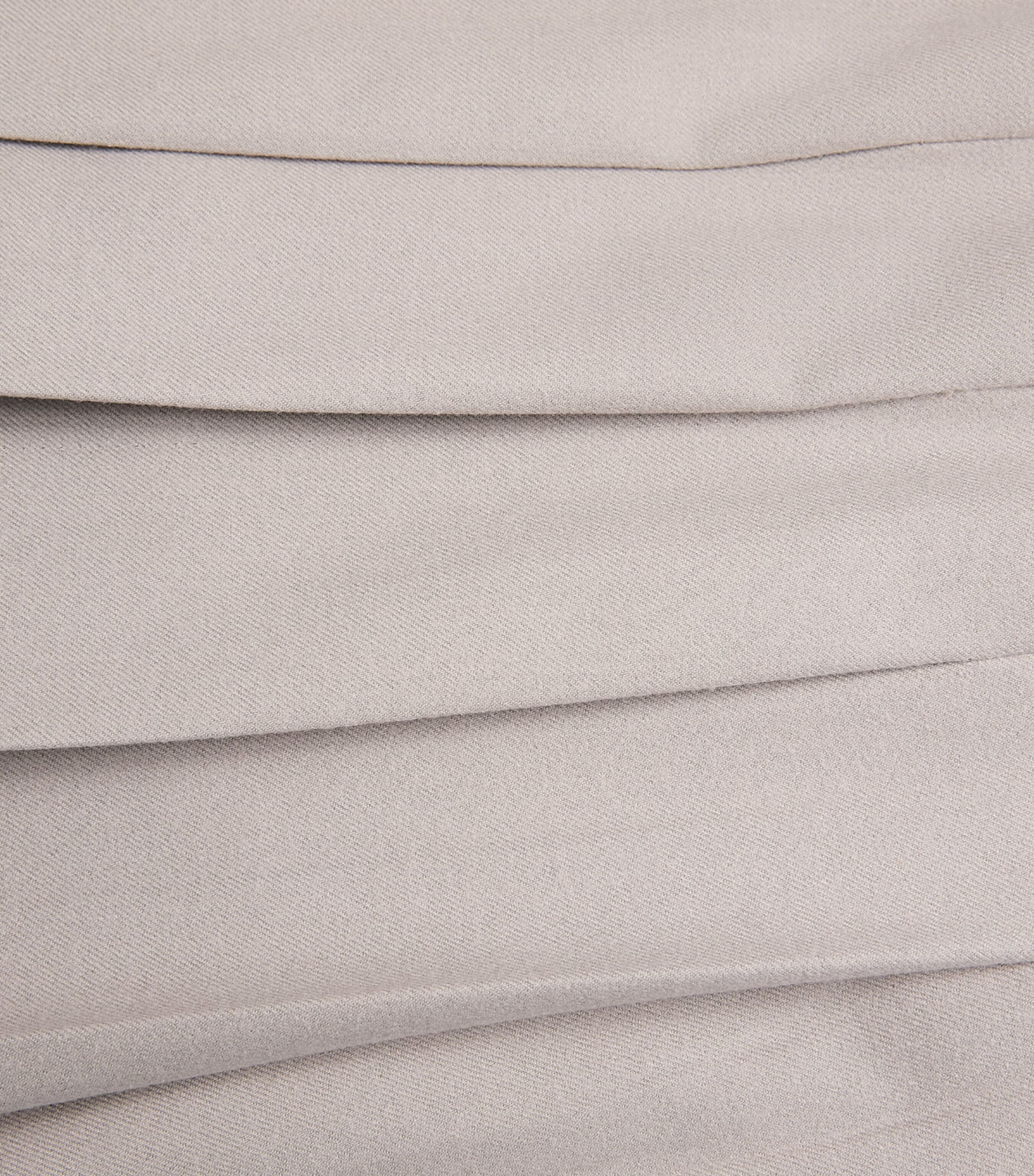 Colombo Womens Cashmere Pleated Maxi Skirt Light Beige Image 6