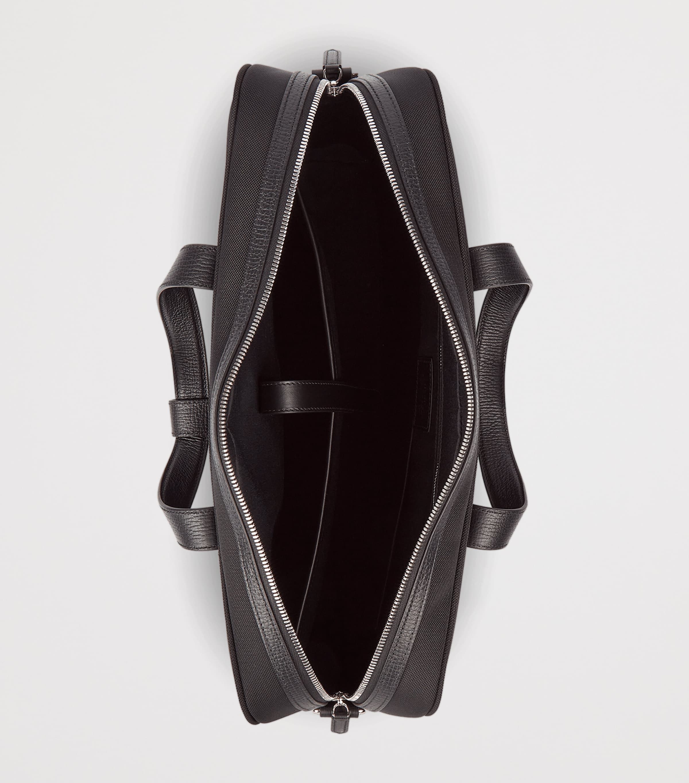 Smythson Slim Canvas Norton Briefcase Black Image 5