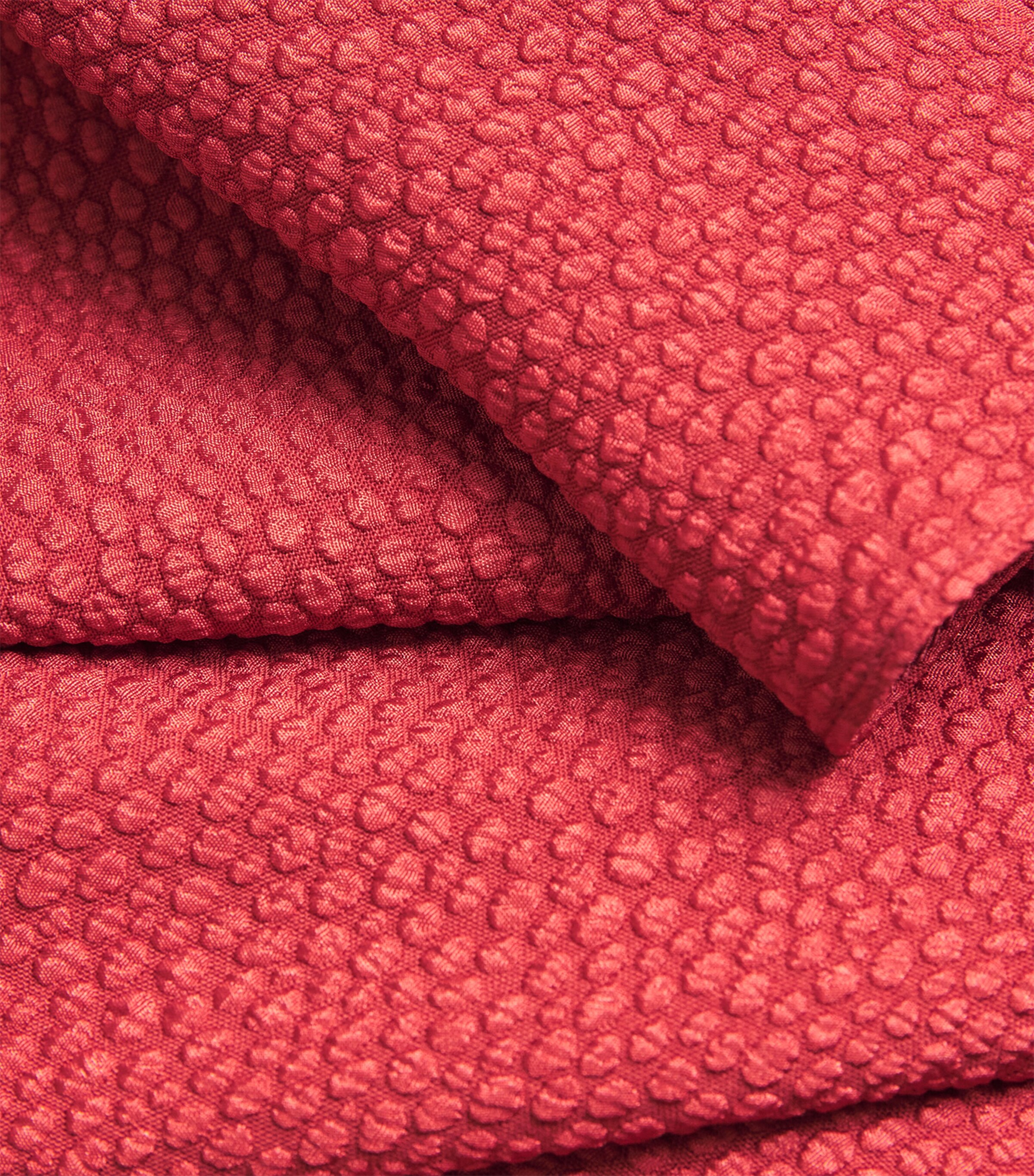 Jacquard Plait Midi Skirt CARMINE Image 5