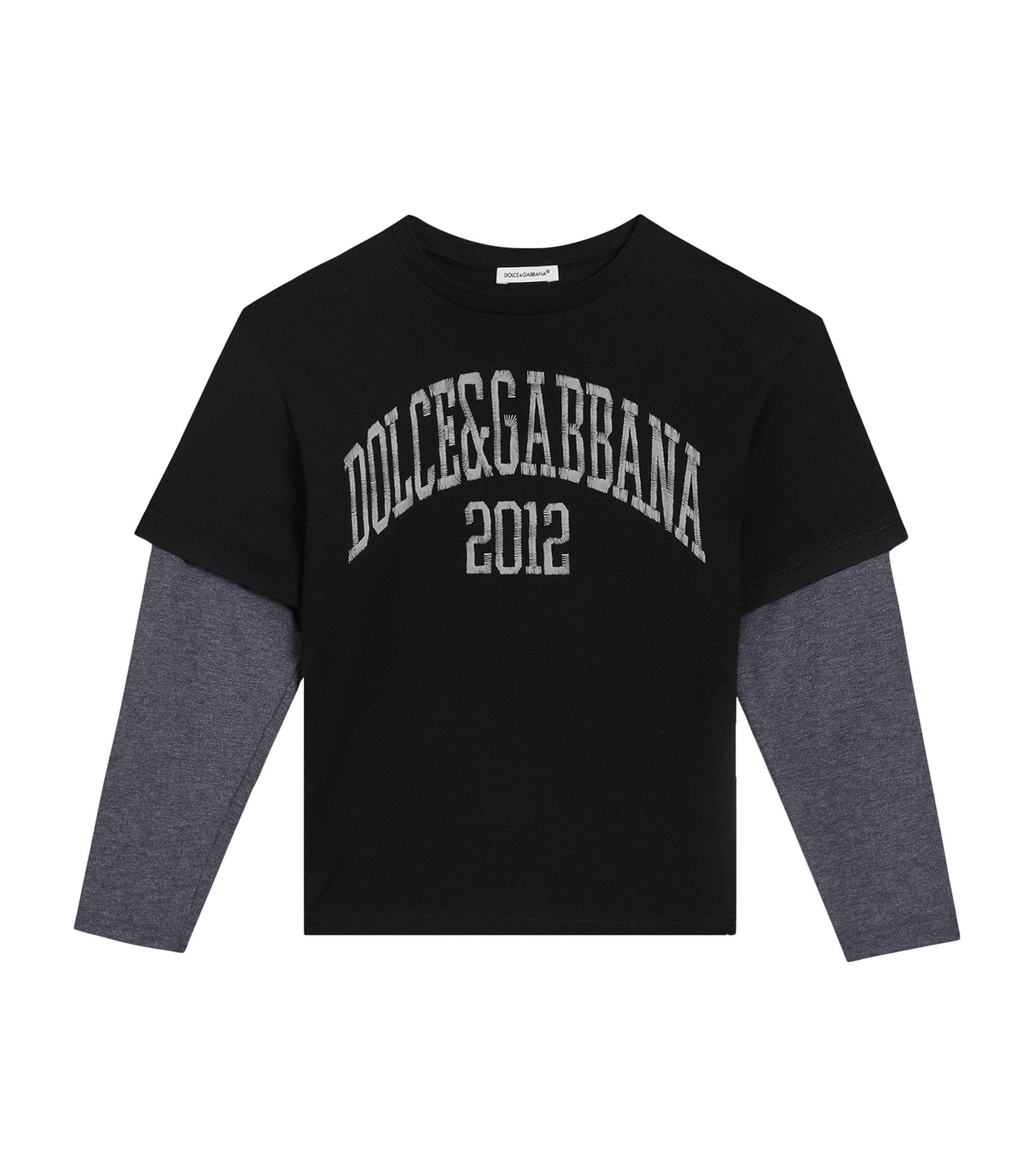 Dolce&Gabbana Kids Cotton Logo T-shirt (8-12 Years) Combined Image 1