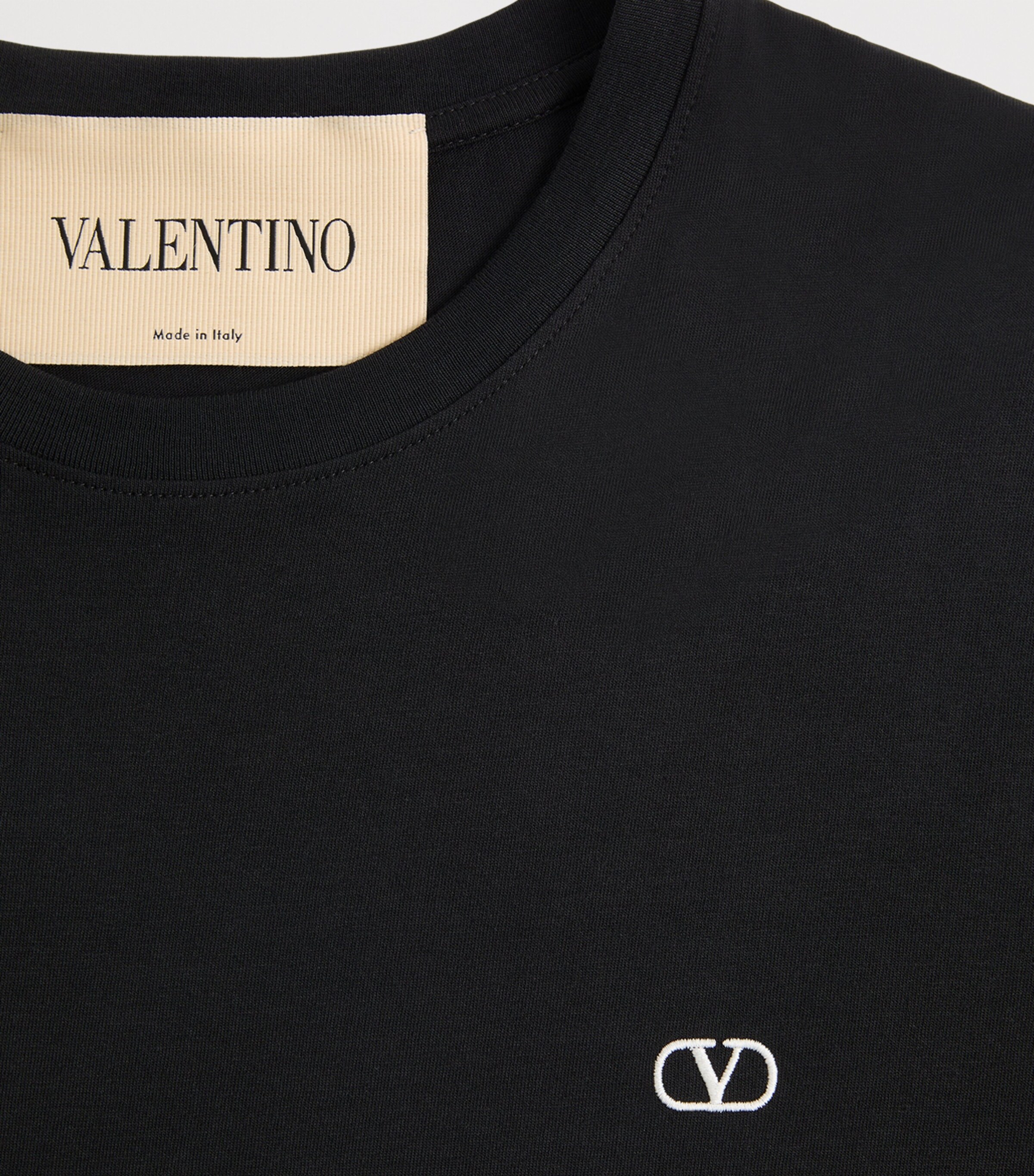 Valentino Mens Cotton VLogo T-Shirt Image 7