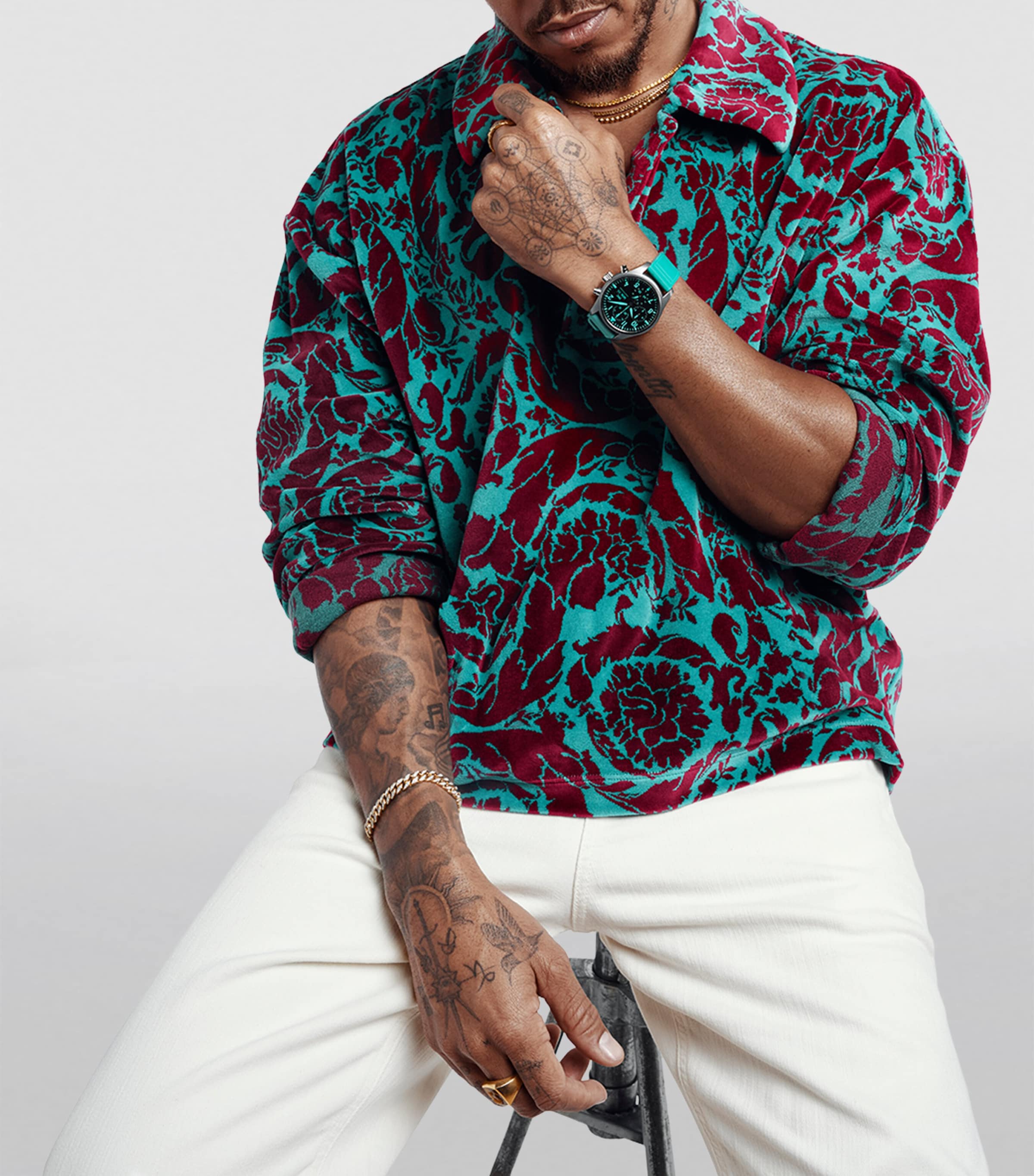 Titanium Mercedes-AMG Petronas Formula One Pilot’s Watch 41mm BLACK Image 4