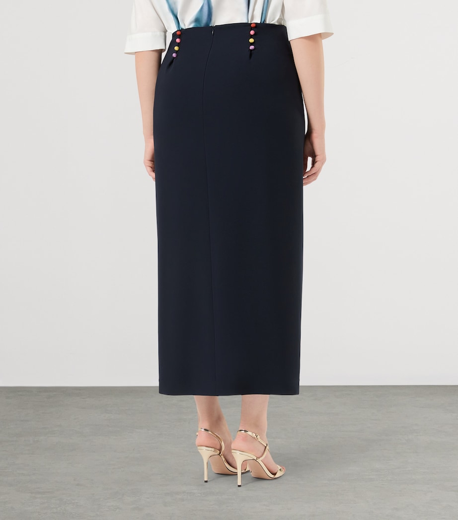 Marina Rinaldi Womens Embellished Midi Skirt Midnightblue Image 4