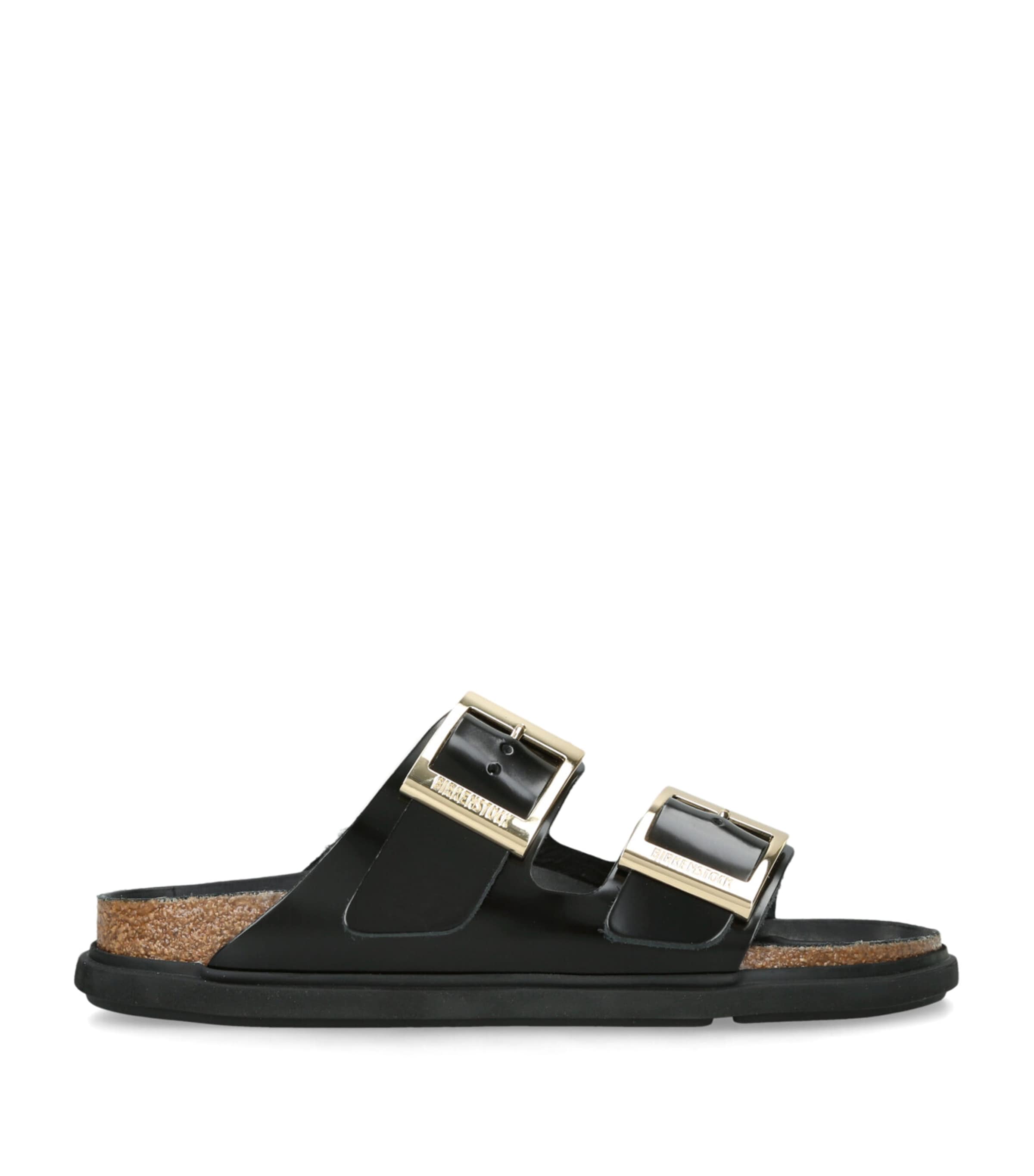 Birkenstock Leather Arizona Sandals Black Image 1