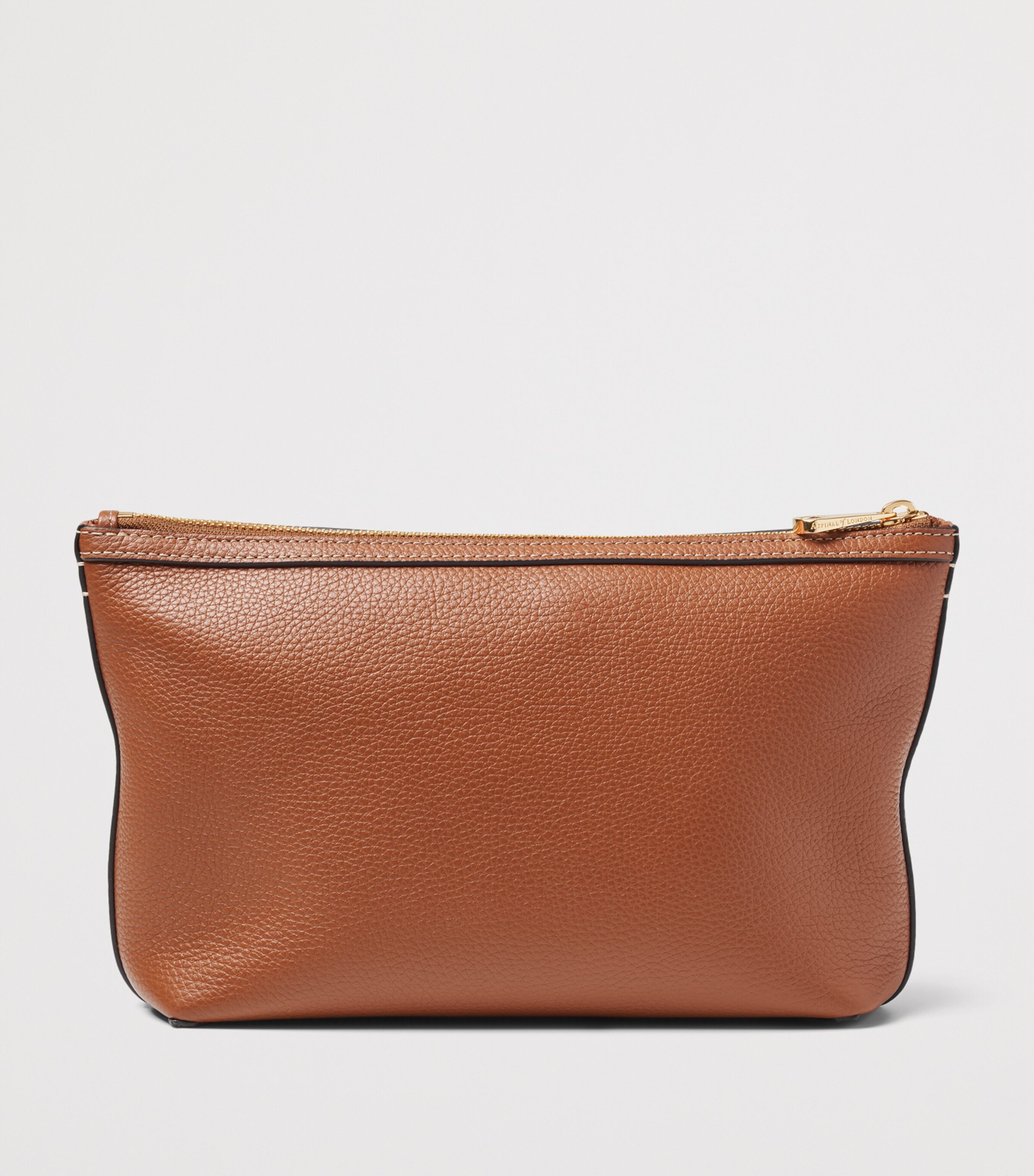 Aspinal Of London Leather Hudson Toiletry Bag Tan Image 2