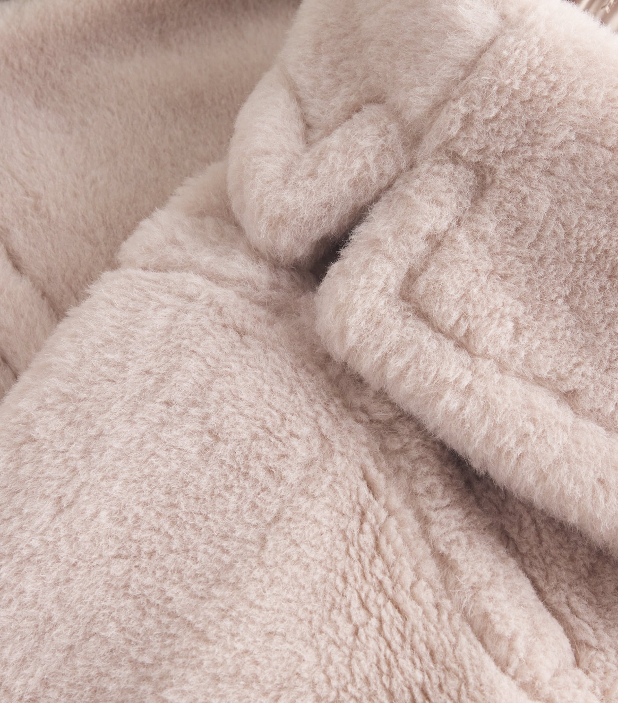 Alpaca-Wool-Silk Teddy Bear Coat BEIGE Image 5