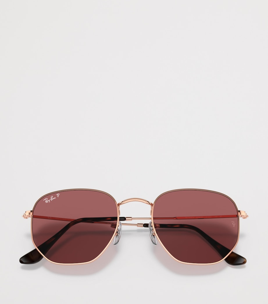 Ray-Ban RB3548N Hexagonal Flat Lenses Irregular Sunglasses Image 5