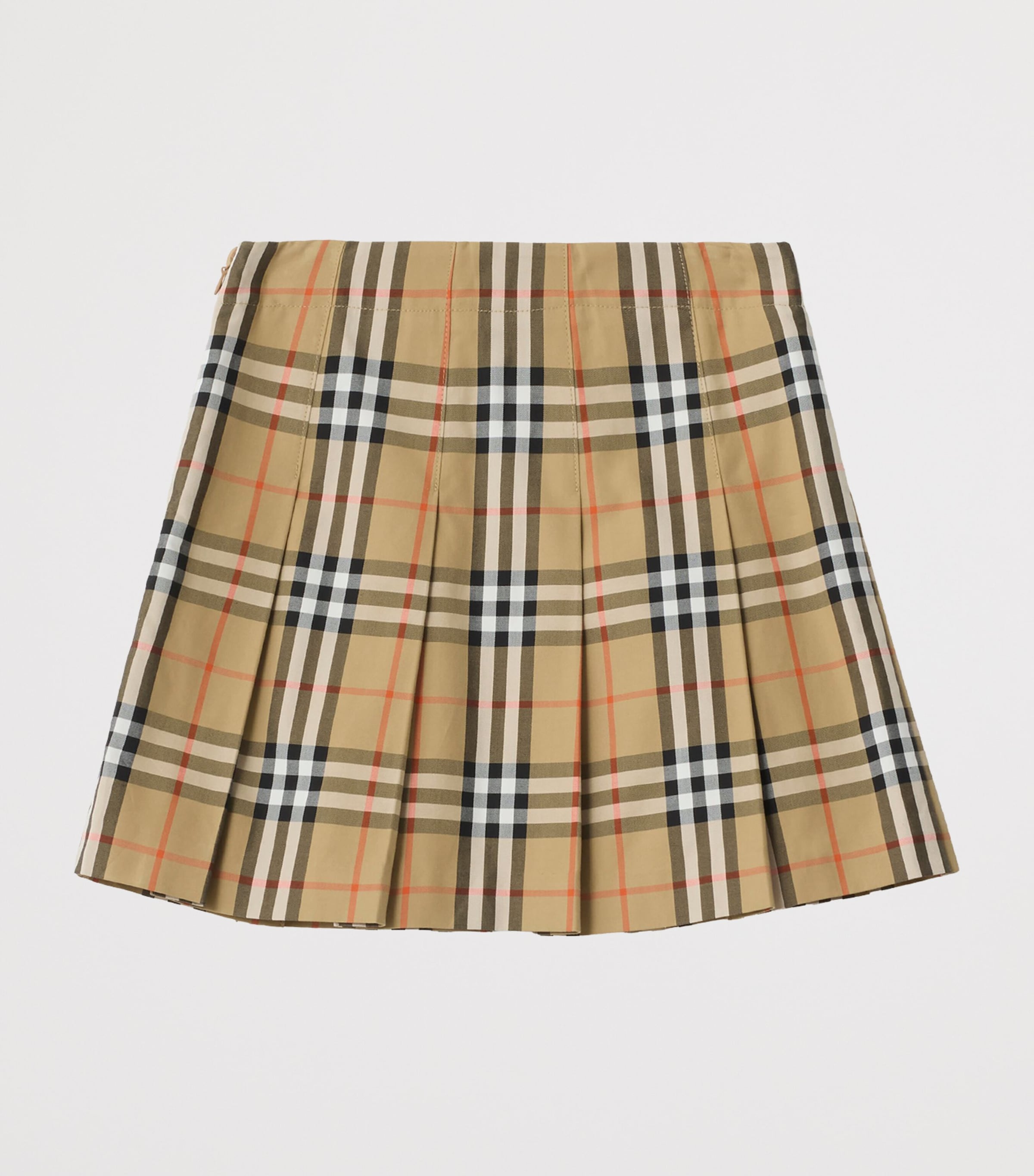 Cotton Check Skirt (3-12 Years) SAND IP CHECK Image 2
