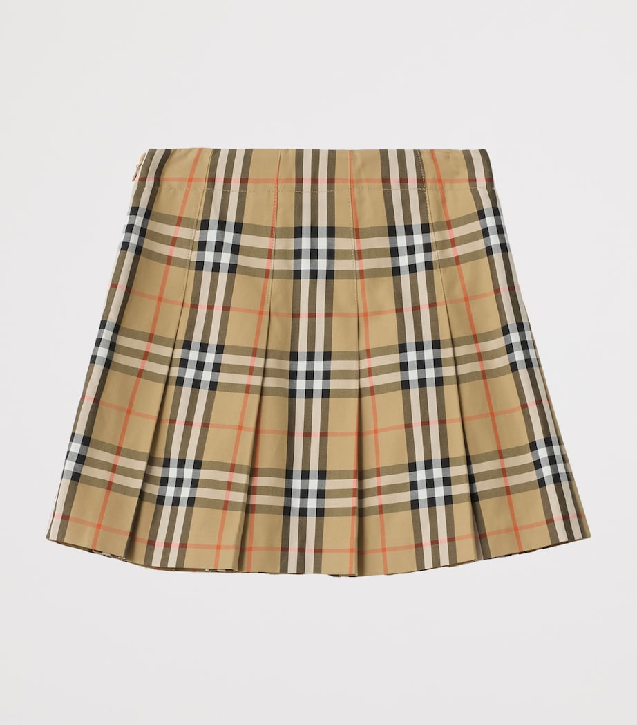 Cotton Check Skirt (3-12 Years) SAND IP CHECK Image 2