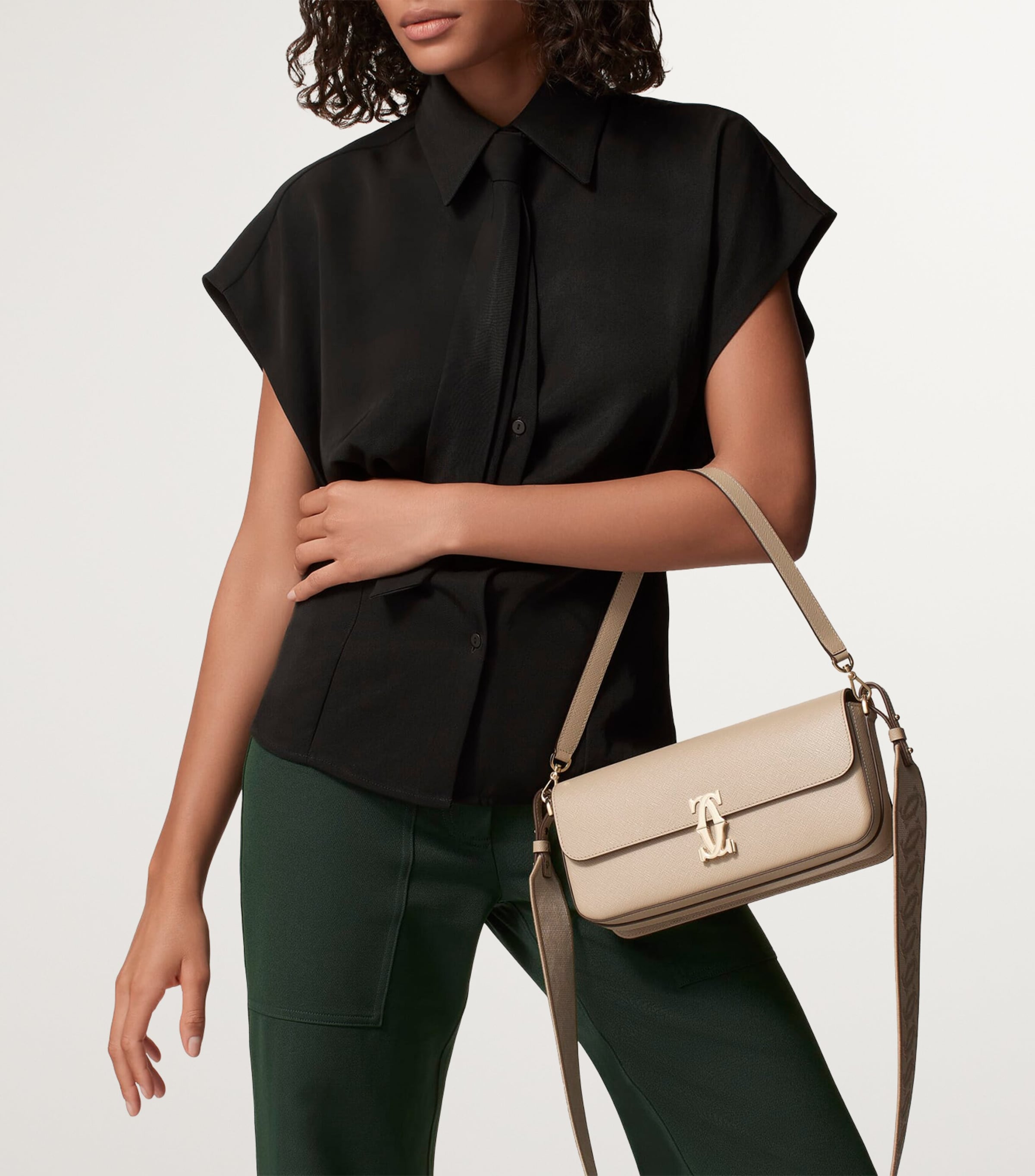 Calfskin C de Cartier East-West Bag BEIGE Image 6