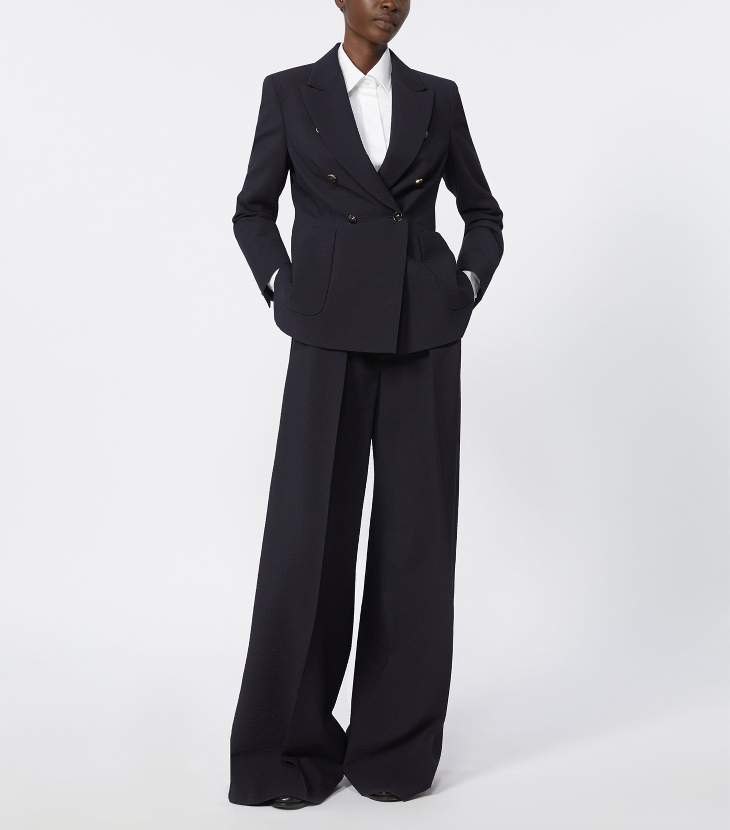 Wool-Blend Wide-Leg Trousers ULTRAMARINE Image 2