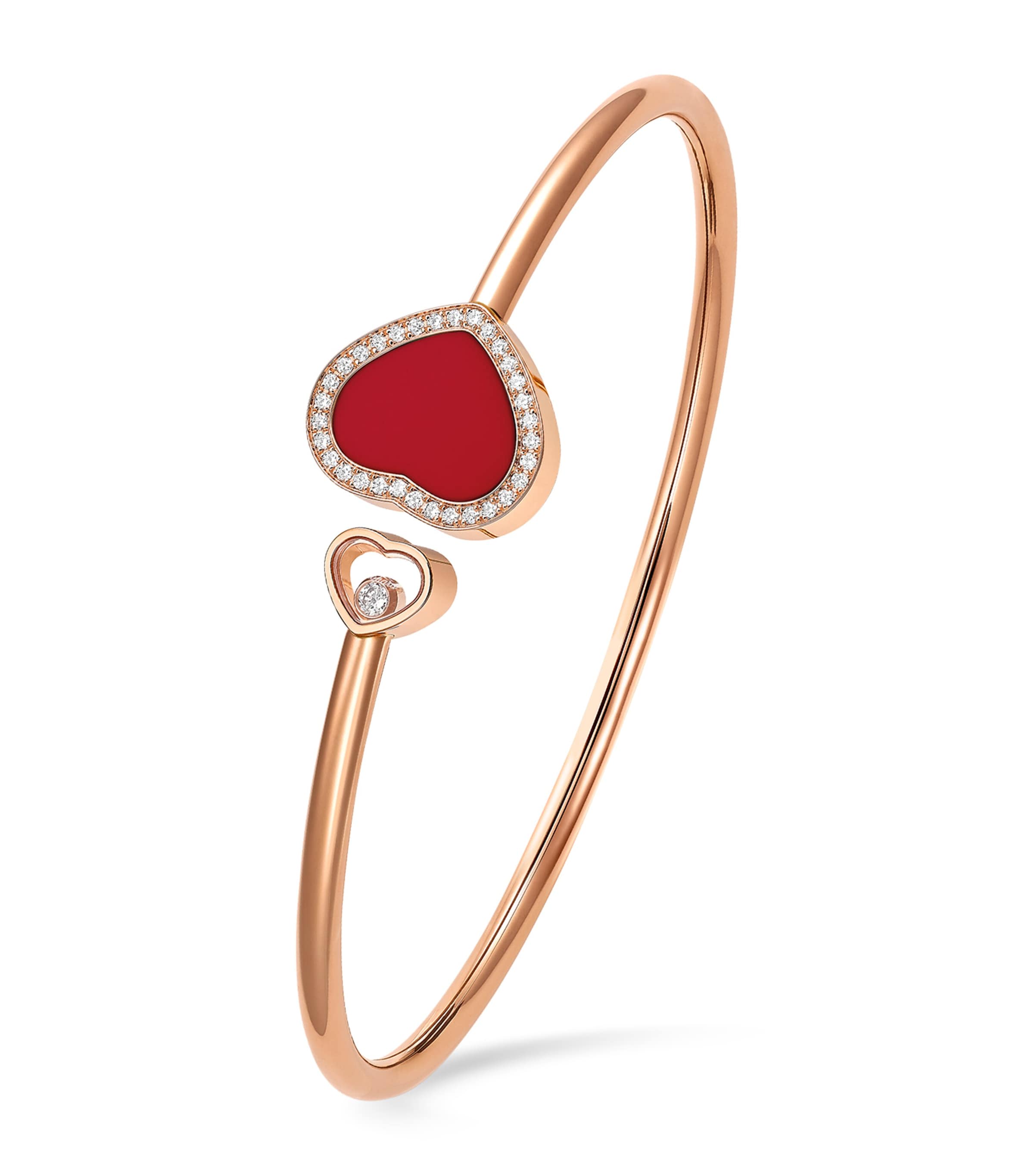 Rose Gold and Diamond Happy Diamonds Bangle 18K ROSE GOLD Image 4