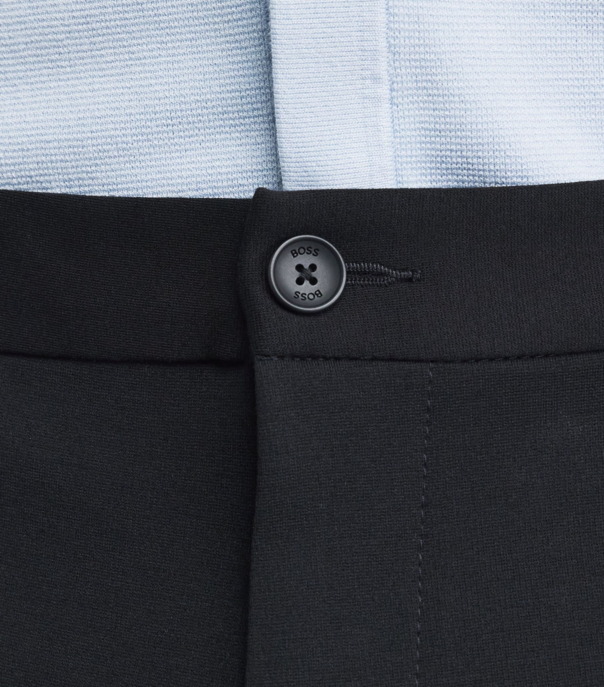 BOSS Mens Commuter Slim Shorts Black Image 3