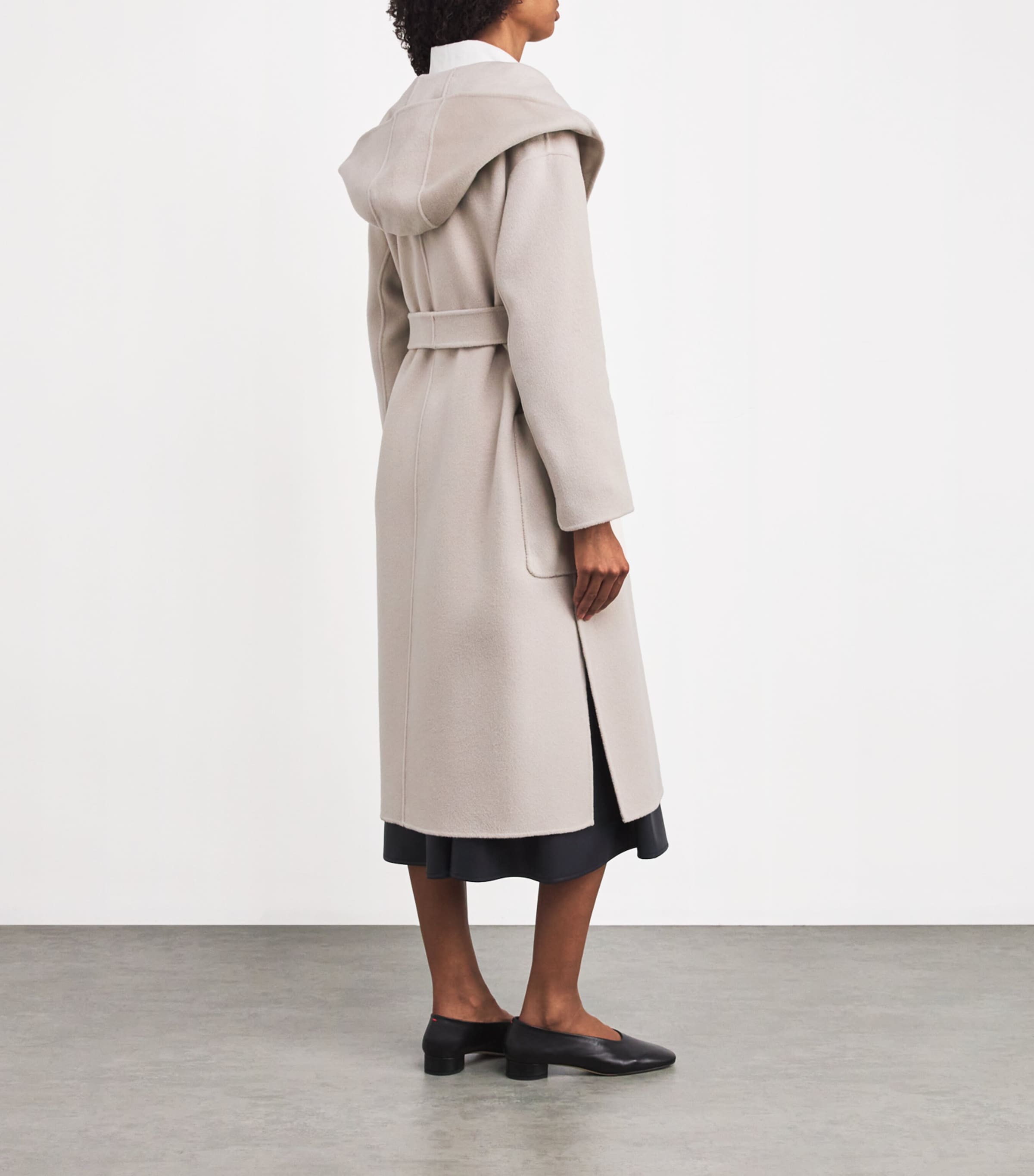 Max Mara☆Wool Hooded Wrap Coat 882bbcd1e78165c60d8c3b1f20240a