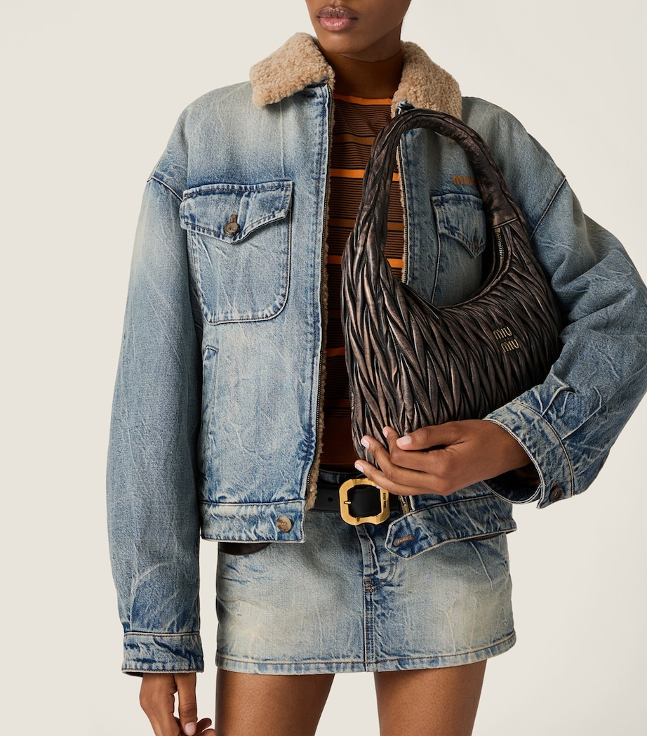 Matelassé Calfskin Wander Shoulder Bag F0201 Image 5