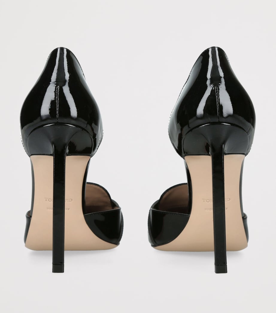 Leather Eva D’Orsay Pumps 105 BLACK Image 2