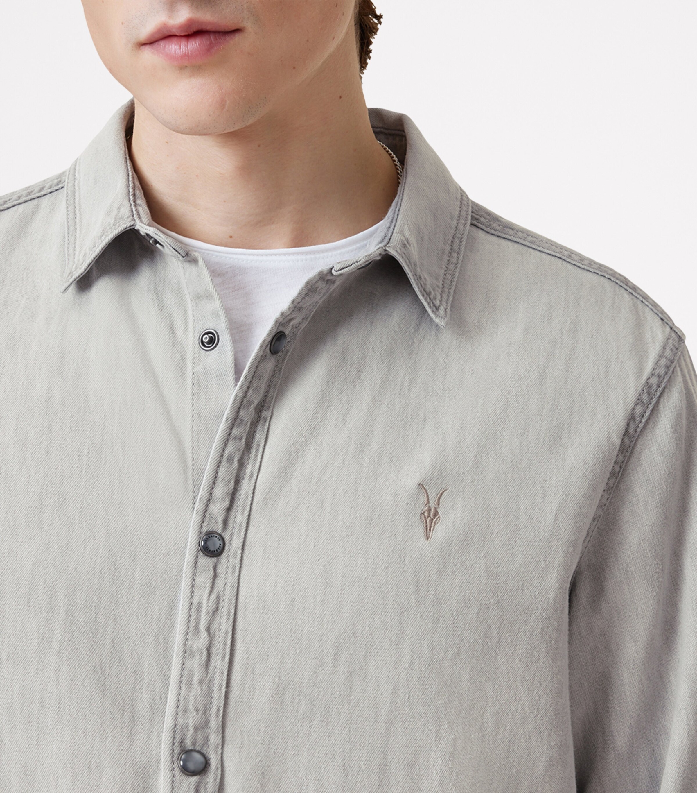 Denim Gleason Shirt GREY Image 9