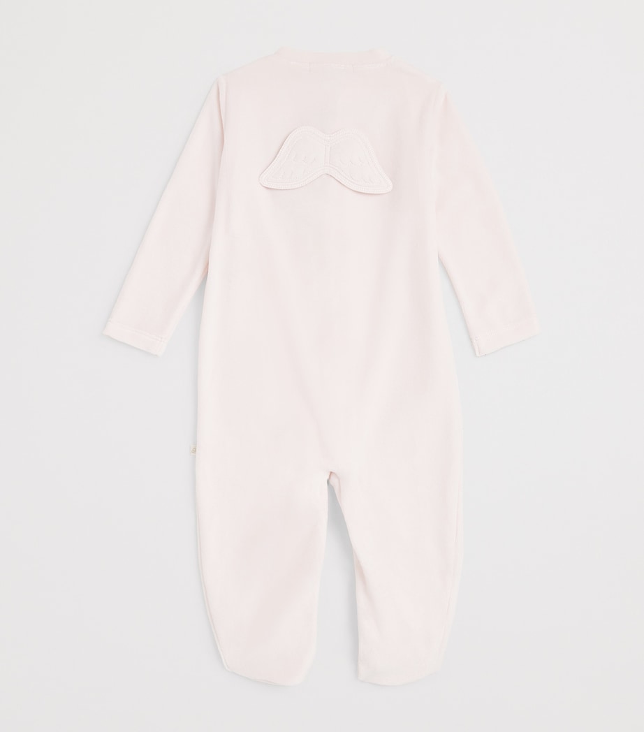 Velour Angel Wing All-In-One (0-18 Months) PINK Image 2