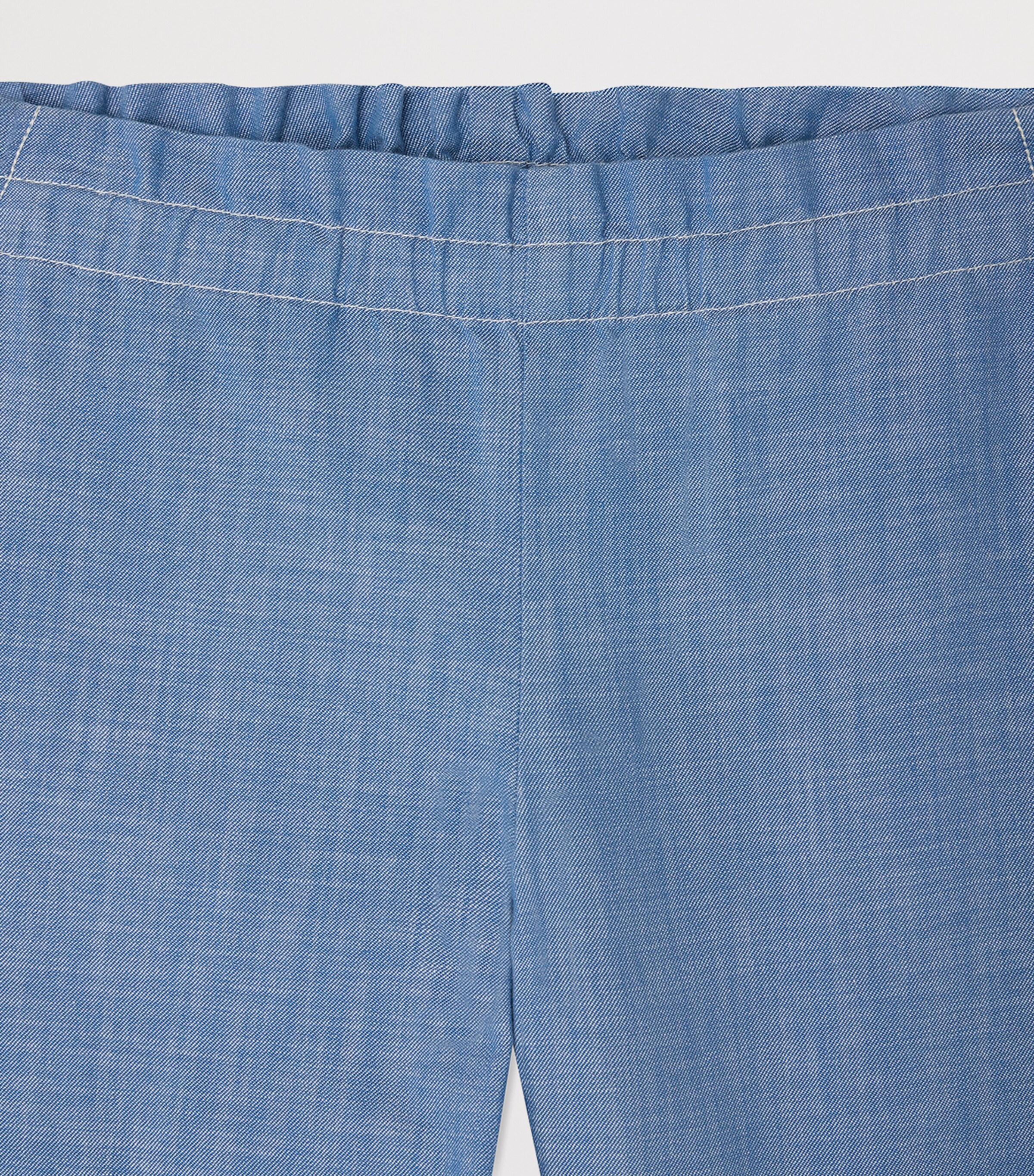 Bonpoint Cotton Chambray July Trousers (10-14 Years) Bleu Image 3