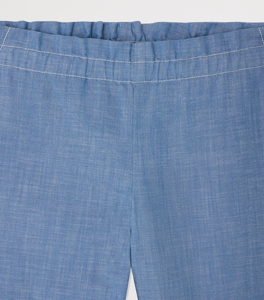 Bonpoint Cotton Chambray July Trousers (10-14 Years) Bleu Image 3