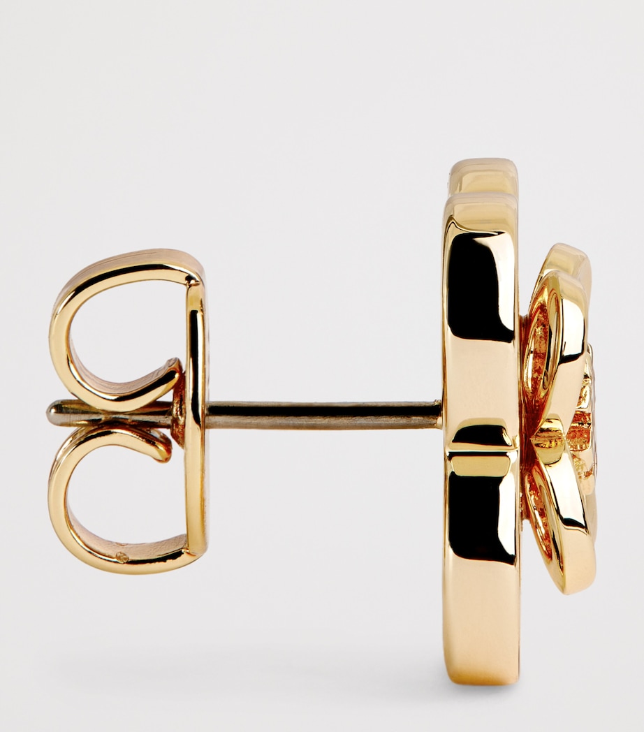 Kira Clover Stacked Stud Earrings 720 TORY GOLD Image 4