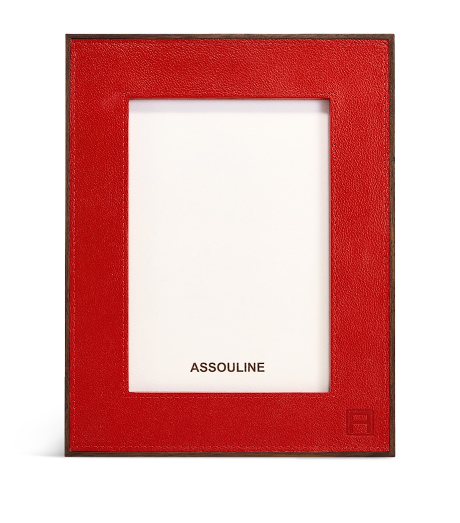 Leather Heritage Frame (5" x 7") RED Image 1