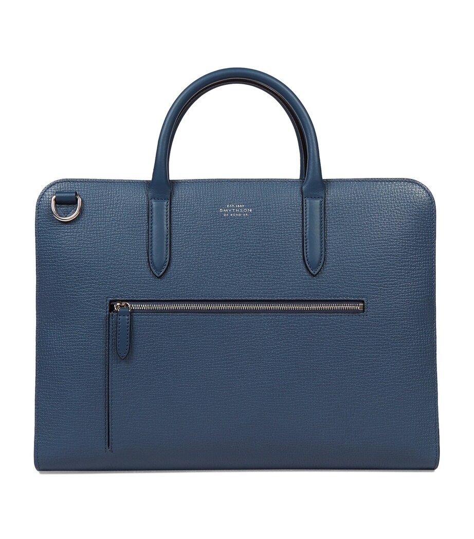 Leather Ultra Slim Briefcase ADMIRAL BLUE Image 1