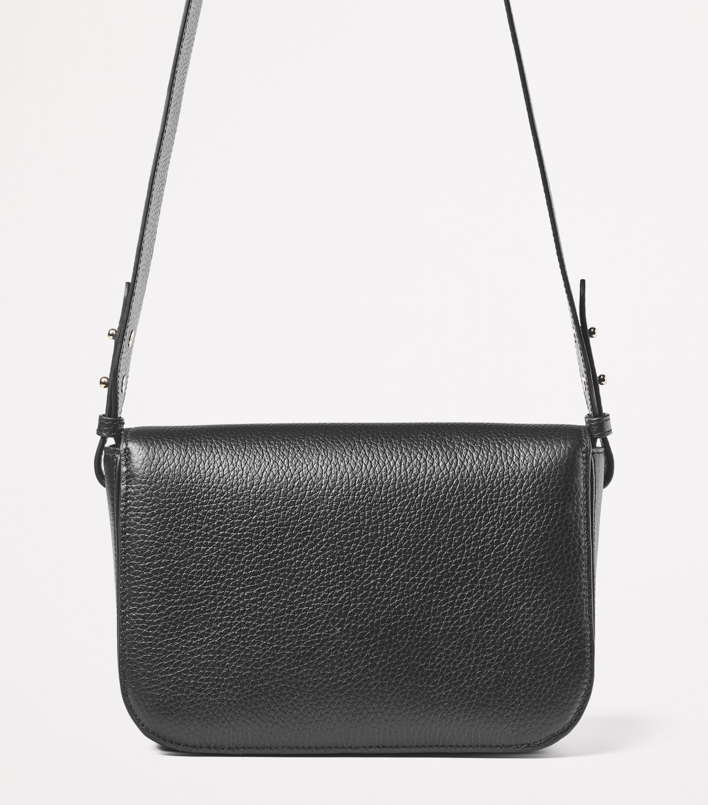 Leather Ella Grande Cross-Body Bag BLACK Image 3