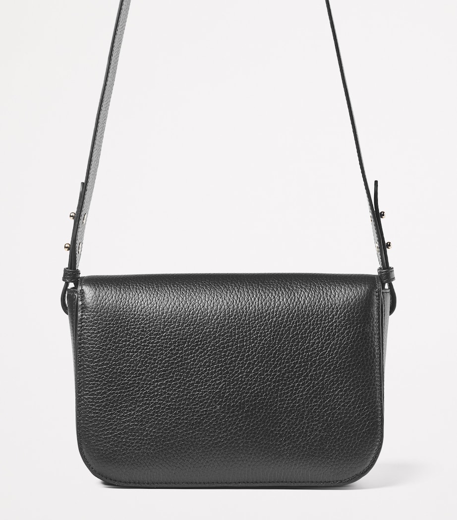 Leather Ella Grande Cross-Body Bag BLACK Image 3