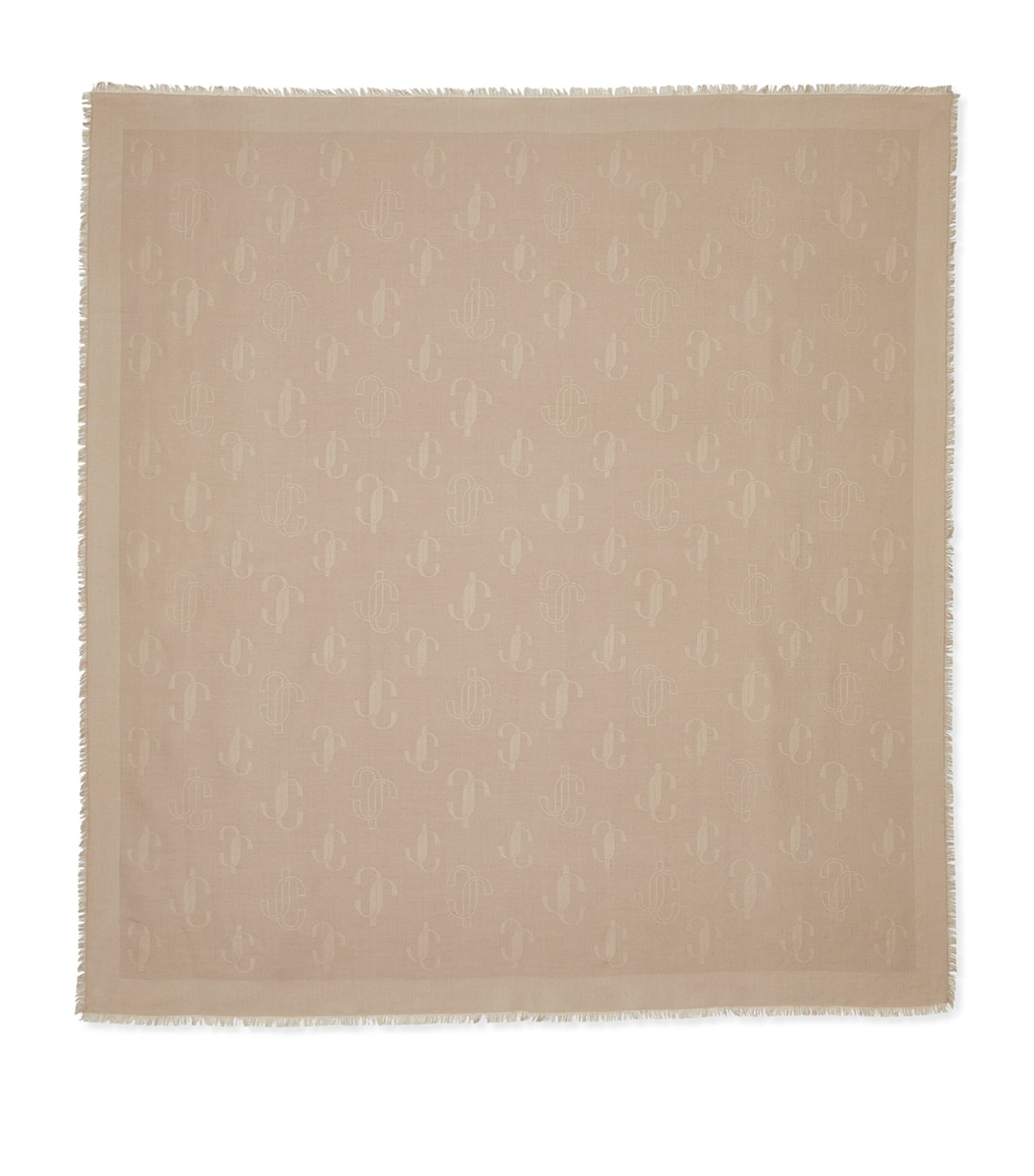 Emani Silk-Wool Logo Scarf S440 BALLET PINK Image 2